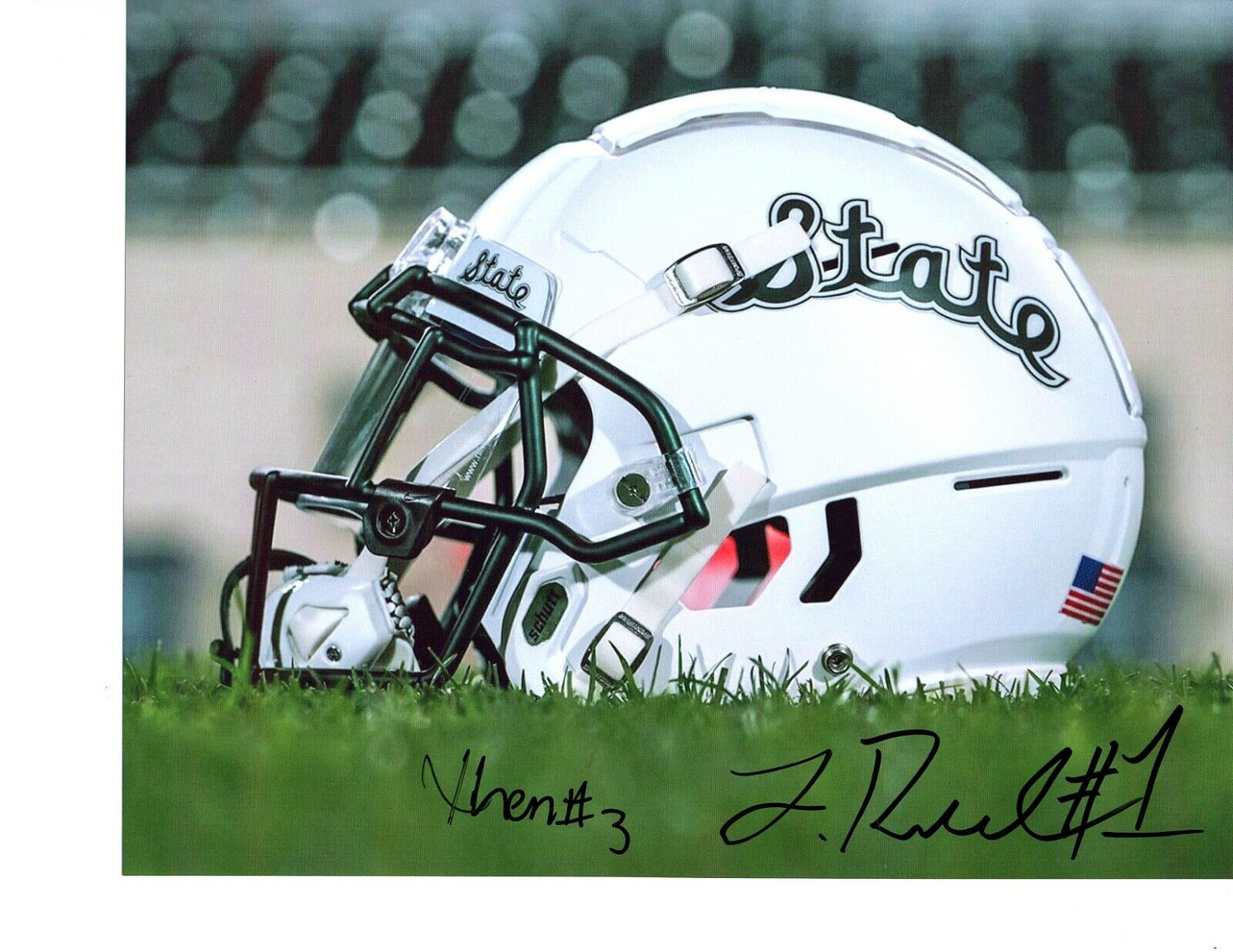 Jayden Reed Michigan State football signed autograph 8x10 Photo Poster painting Xavier Henderson