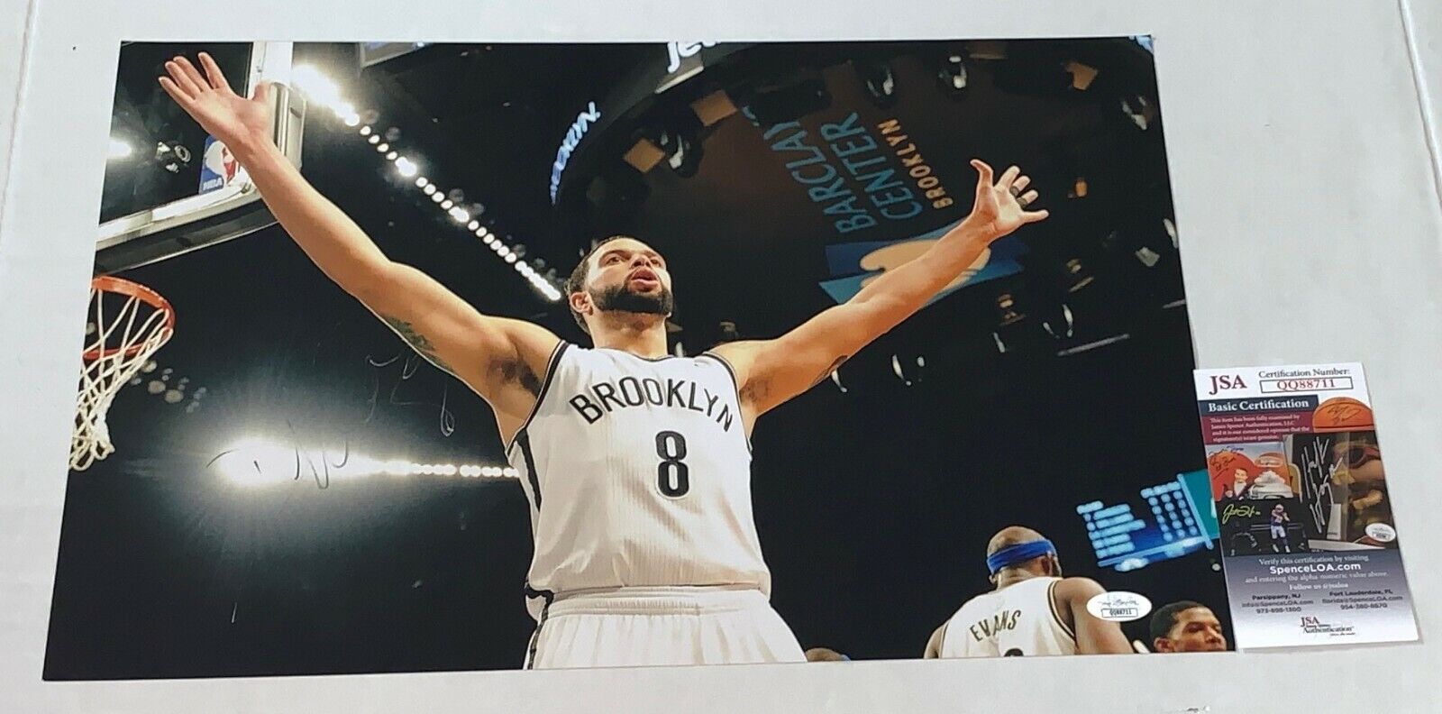 Deron Williams signed Brooklyn Nets 12x18 Photo Poster painting autographed JSA