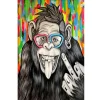 Cartoon Handsome Chimpanzee  | Full Round Diamond Painting Kits