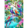 Some Parrots Full DIY 5D Round Drill Diamond Art Kits Large Size 40*60cm Diamond Dots Paintings Picture Arts Craft Diamond Crystal Rhinestones Painting Kits for Adults/Beginners Gift Idea