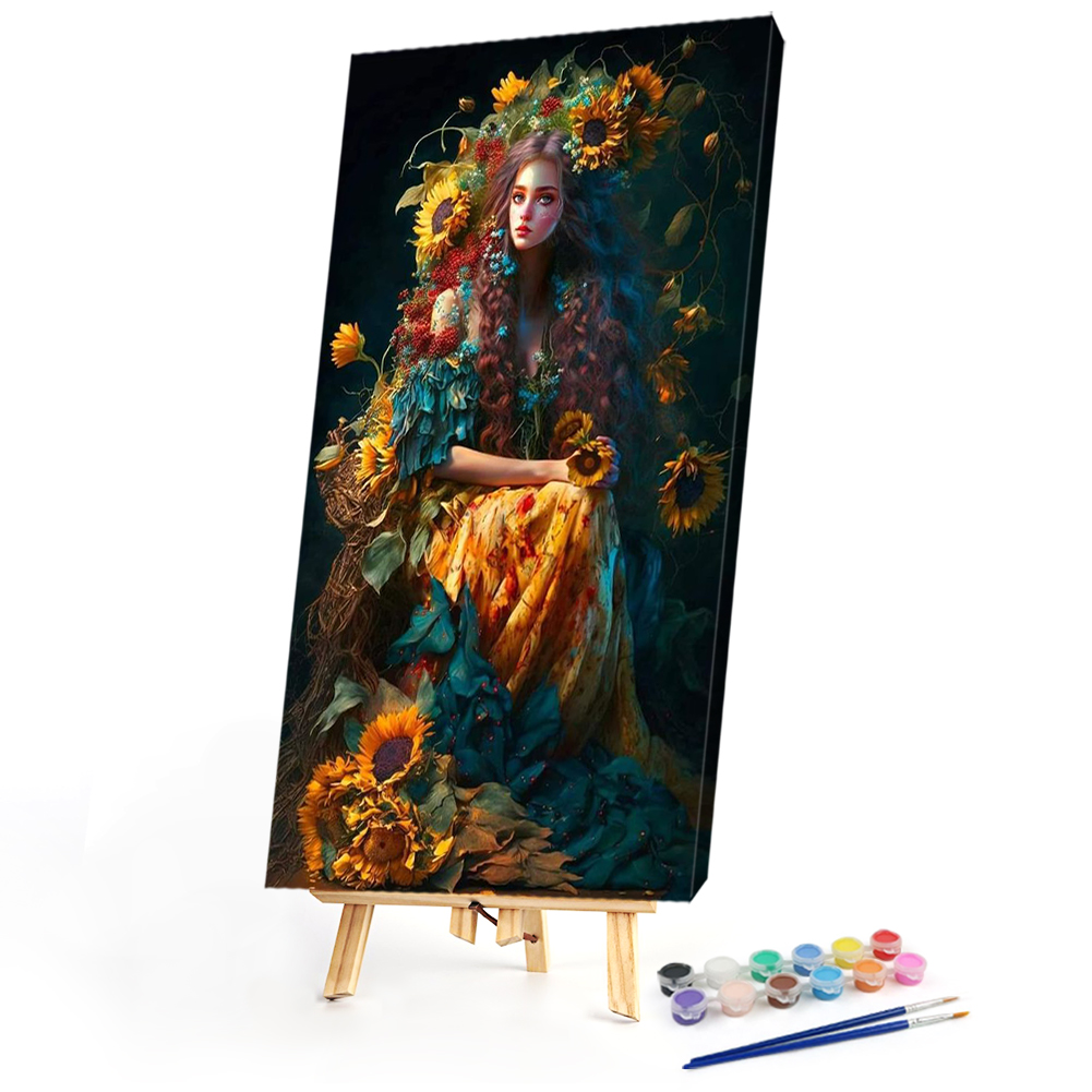Flower GirlPaint by Numbers 40*60cm