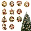 12Pcs Diamond Painting Christmas Ornaments for Adults Round Acrylic DIY