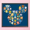 Cartoon - 11CT Counted Cross Stitch - 40*45cm - Disney