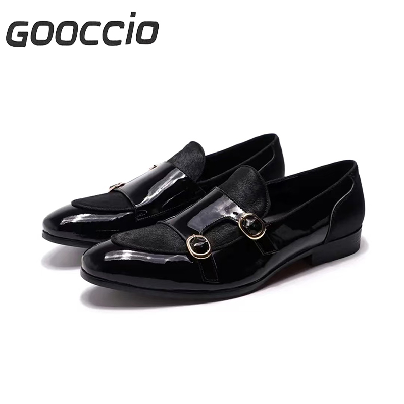 FS186 Cowhide Dress Shoes/Monk Shoes/Loafer Shoes  For Men GOOCCIO   