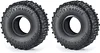 AMK 1.0" Rubber Mud Terrain Off Road Tires 24x62x22mm for 1/24 RC Crawler Car Axial SCX24 Gladiator Deadbolt 1/18 TRX4M (2PCS)