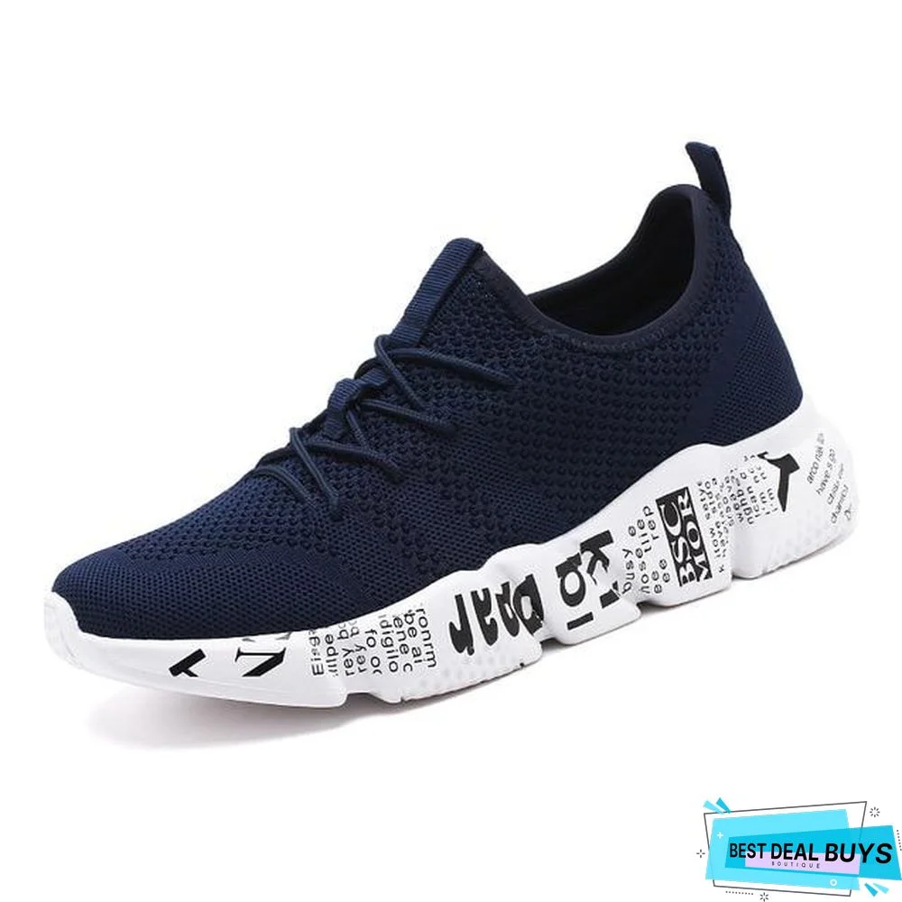 Men Casual High Quality Fashion Style Shoes Comfortable Mesh Outdoor Walking Jogging Sneakers