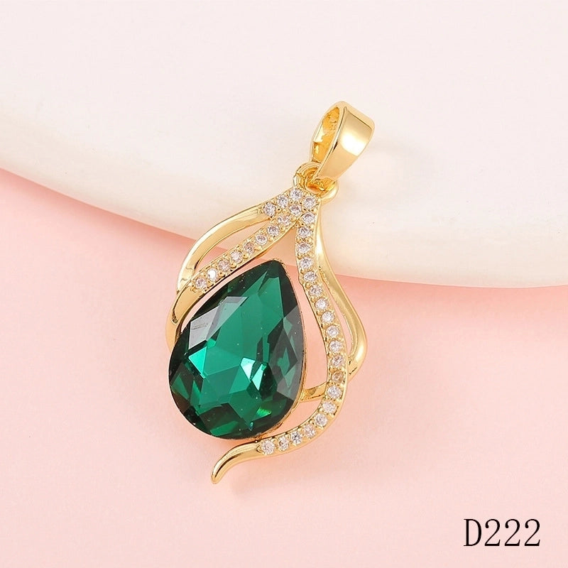 1 Piece Copper Fruit Bow Knot Pendant