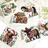 6PCS DIY Diamond Art Greeting Cards Christmas Animal Congratulations Cards Gift