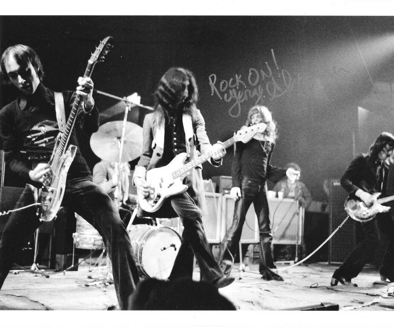 * GEORGE ALEXANDER * signed 8x10 Photo Poster painting * FLAMIN' GROOVIES * COA * 1