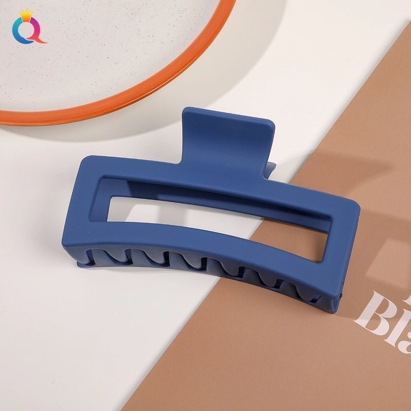 Minimalist Solid Color Plastic Hair Claws