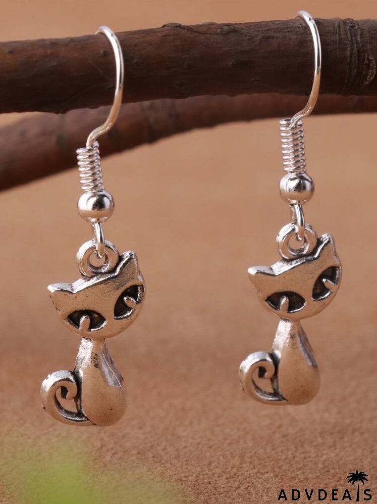 Animal Decor Drop Earrings