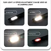 Flashlight Rechargeable Head Lamp Torch Light for Camping Fishing Running Biking