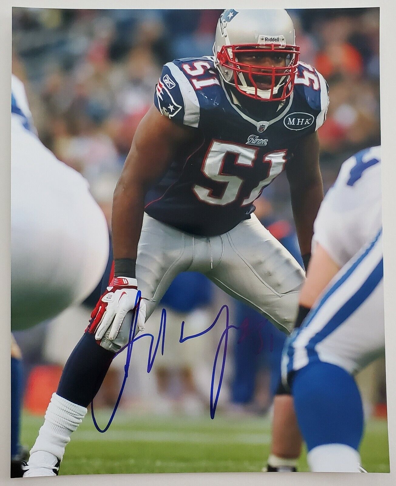 Jerod Mayo Signed 8x10 Photo Poster painting New England Patriots NFL Super Bowl Champion RAD