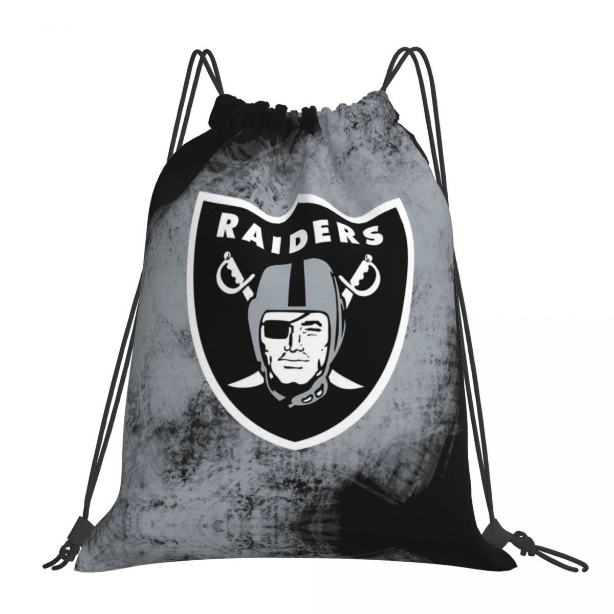 Las Vegas Raiders Waterproof Adjustable Lightweight Gym Drawstring Bag