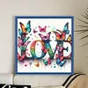 Love Butterfly-11CT Stamped Cross Stitch 40*40cm/15.75*15.75in tapestrymarket