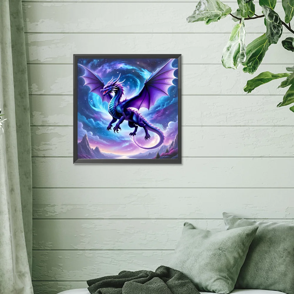 Diamond Painting - Full Round Drill - Magic Pterosaur(Canvas|30*30cm)