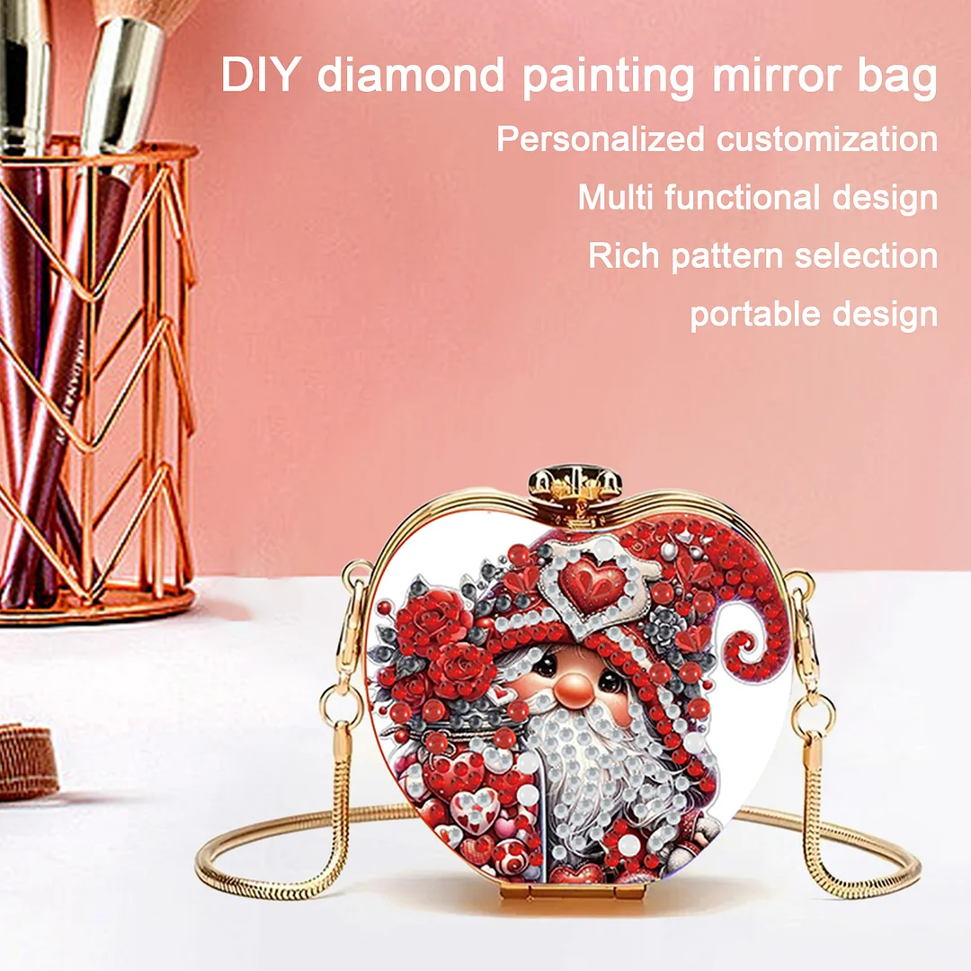 Goblin DIY Acrylic Love Art Diamond Painting Coin Purse w/ Chain for Women Girl