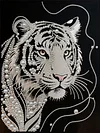 Diamond Painting-DIY Special Shaped Drill Pearl Painting Tiger(35x45cm)