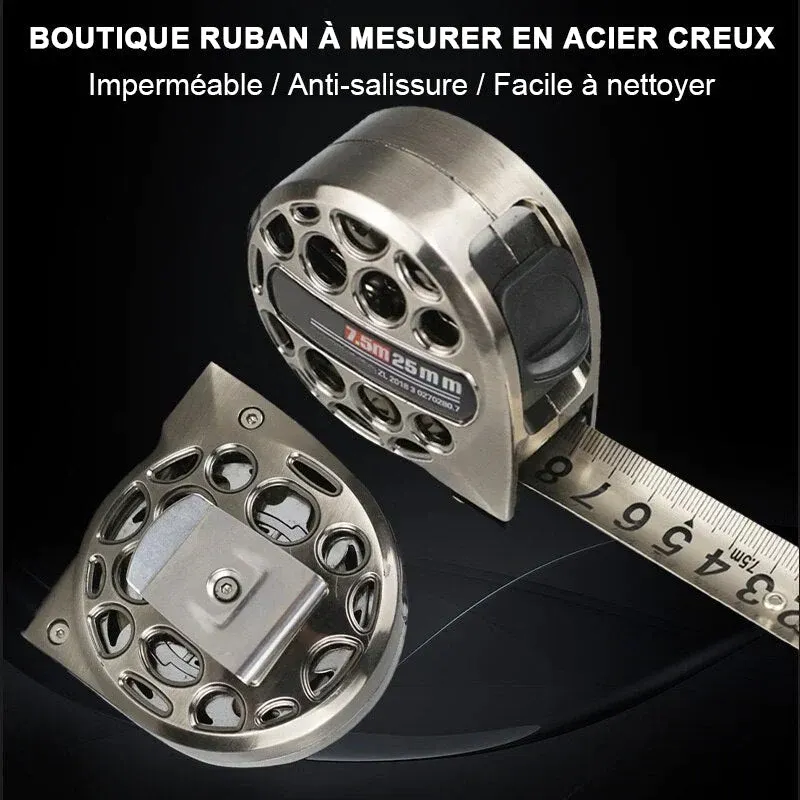 Règle Métrique En Acier Inoxydable - Longueur 50 Cm - Rainure Droite - Pour Traçage Et Mesure - 8