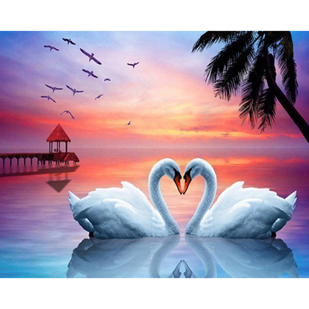 

Swan - Square Drill Diamond Painting - 50*40CM, 501 Original