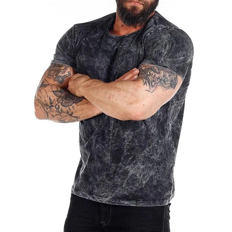 Men'S Plus Size Justing T-shirt - Dark Gray