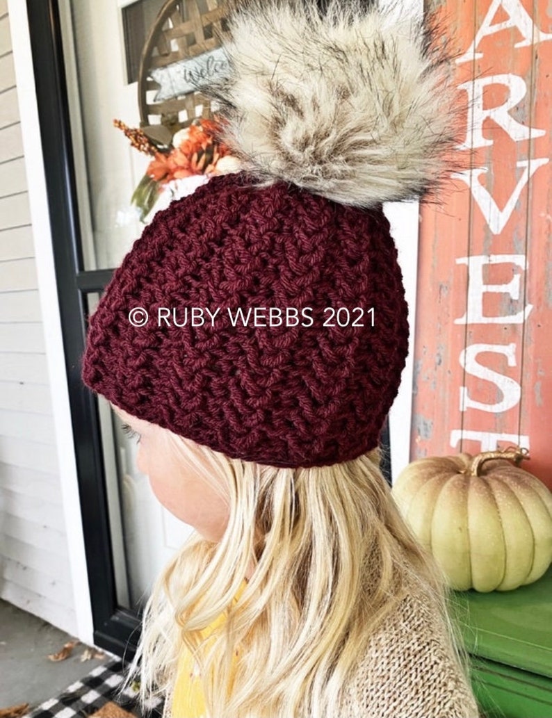 CROCHET PATTERN, The Emery Cluster Stitch Beanie Pattern, Double Brim Beanie, Brimless Beanie, Crochet Hat Pattern, Crochet Pattern