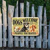 Dogs Welcome People Tolerated - Metal Tin Signs(8*12Inch/12*16Inch) - Animal
