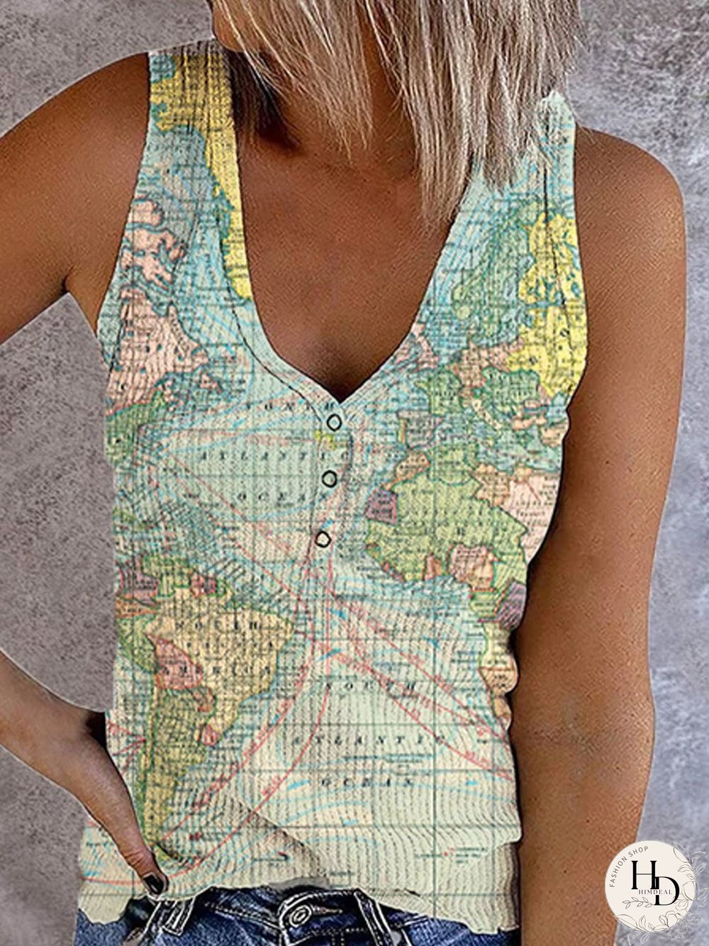 Abstract Cold Shoulder Vests