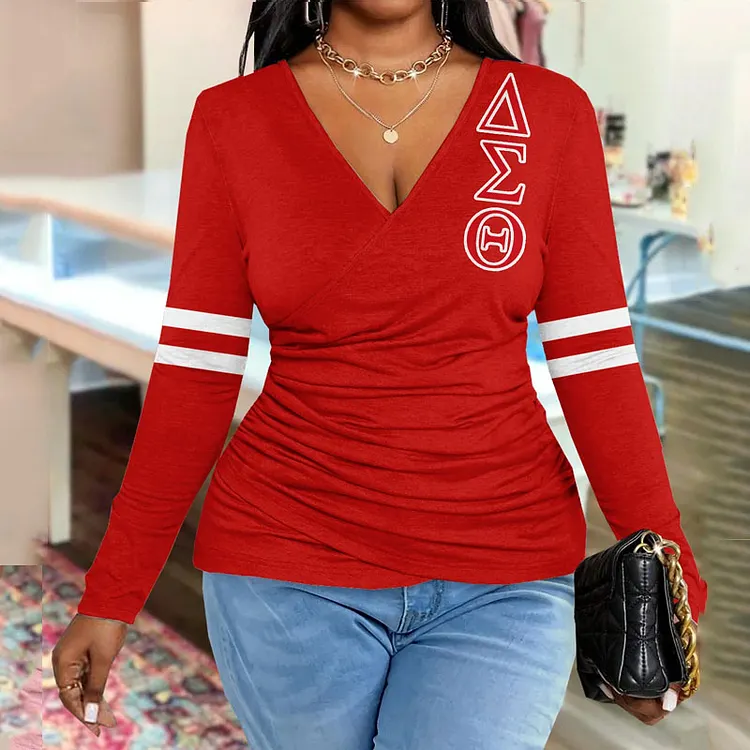 sorority striped slim-fit T-shirt