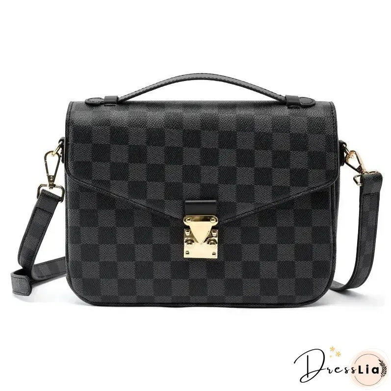 Paziye Check Print Ladies Crossbody Bag