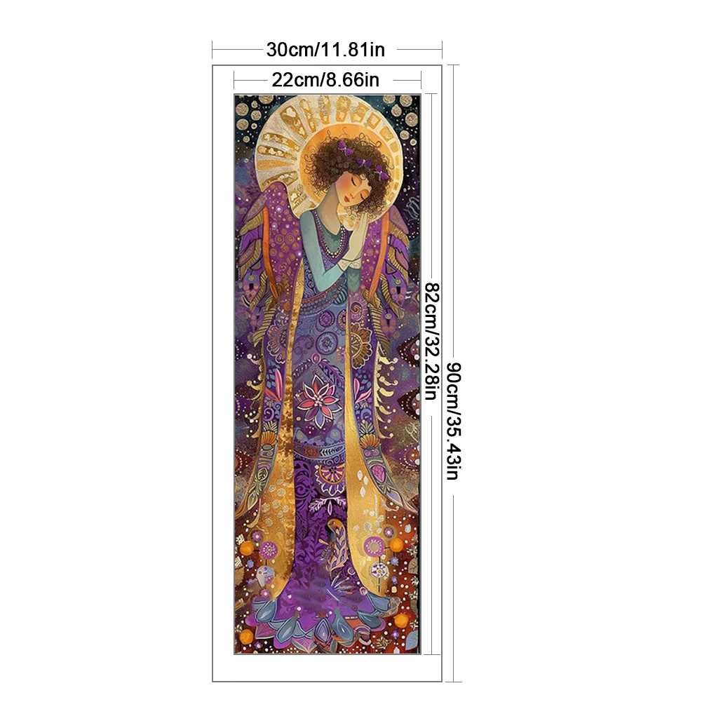 11CT Full Stamped Cross Stitch - Girl(Canvas|30*90CM)