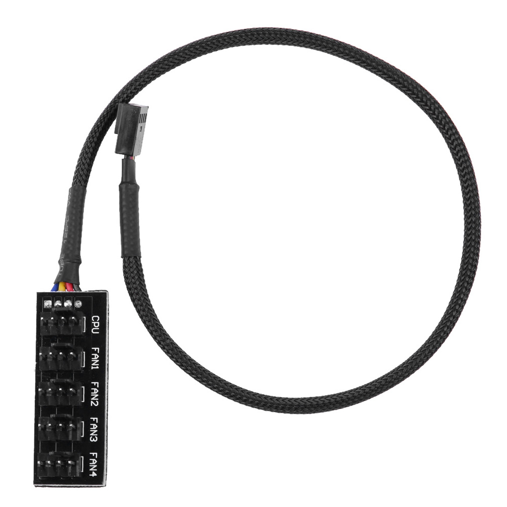 

Host Case PC Cooler Cooling Fan Power Cable 1 Female to 5 Male 4Pin Socket, 501 Original