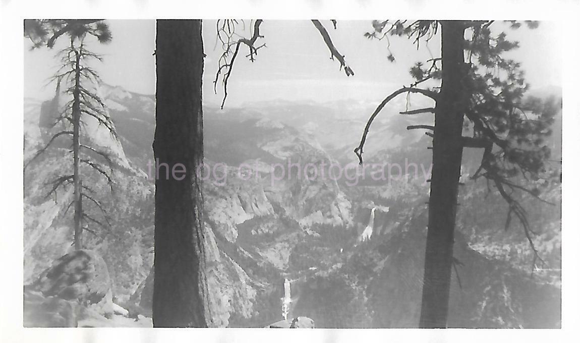 Yosemite National Park FOUND Photo Poster paintingGRAPH bw CALIFORNIA Original Snapshot 011 10 N