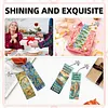 12 pi&egrave;ces de p&ecirc;che DIY kits sp&eacute;ciaux de marque-pages en forme de diamant avec des pompons kits d&rsquo;art en diamant et signets en strass kits de marque-pages pour adultes lisant des cadeaux pour les amoureux des livres