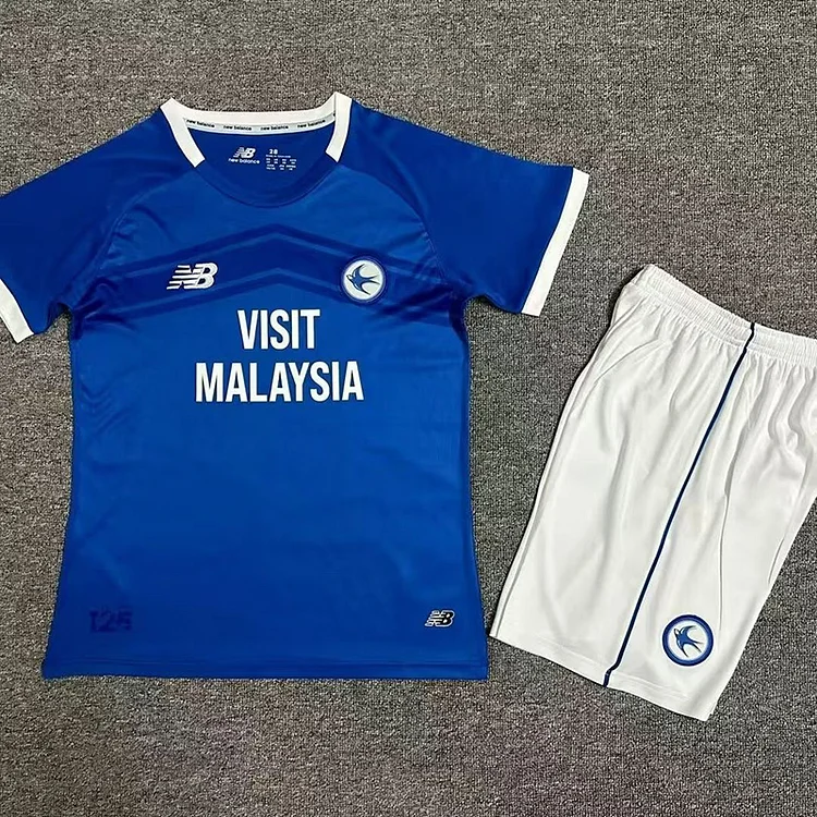 24-25 Kids Cardiff City Home Football Shirt