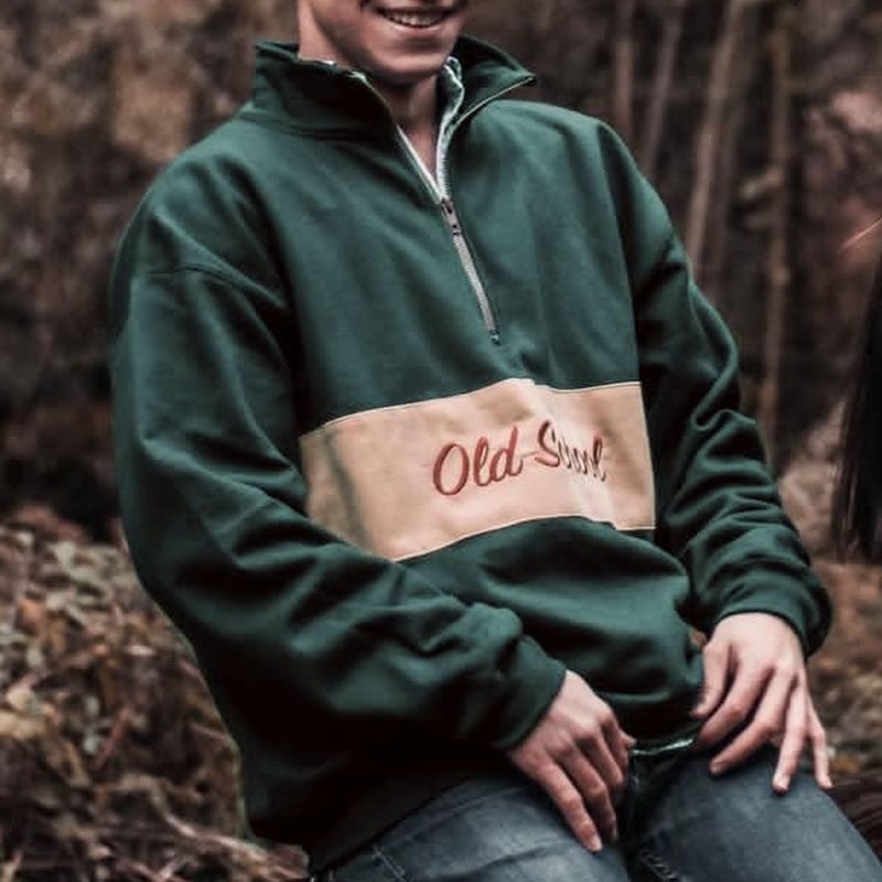 Retro Unisex Contrast Casual Sweatshirt