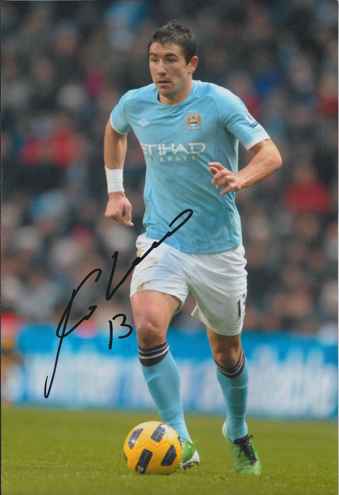 Aleksandar KOLAROV Signed Autograph 12x8 Photo Poster painting AFTAL COA Man City