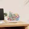 Diamond Painting Wooden Christmas Precious Moment Doll Desktop Decor Ornaments For Christmas Gifts