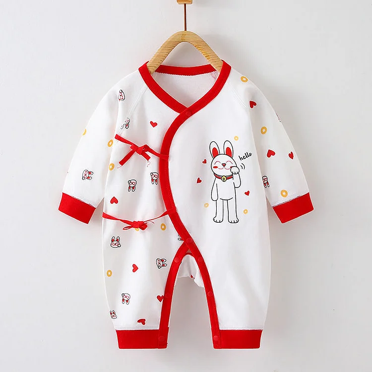 New Born Baby Onepiece Organic Cotton Cat Sleepsuit