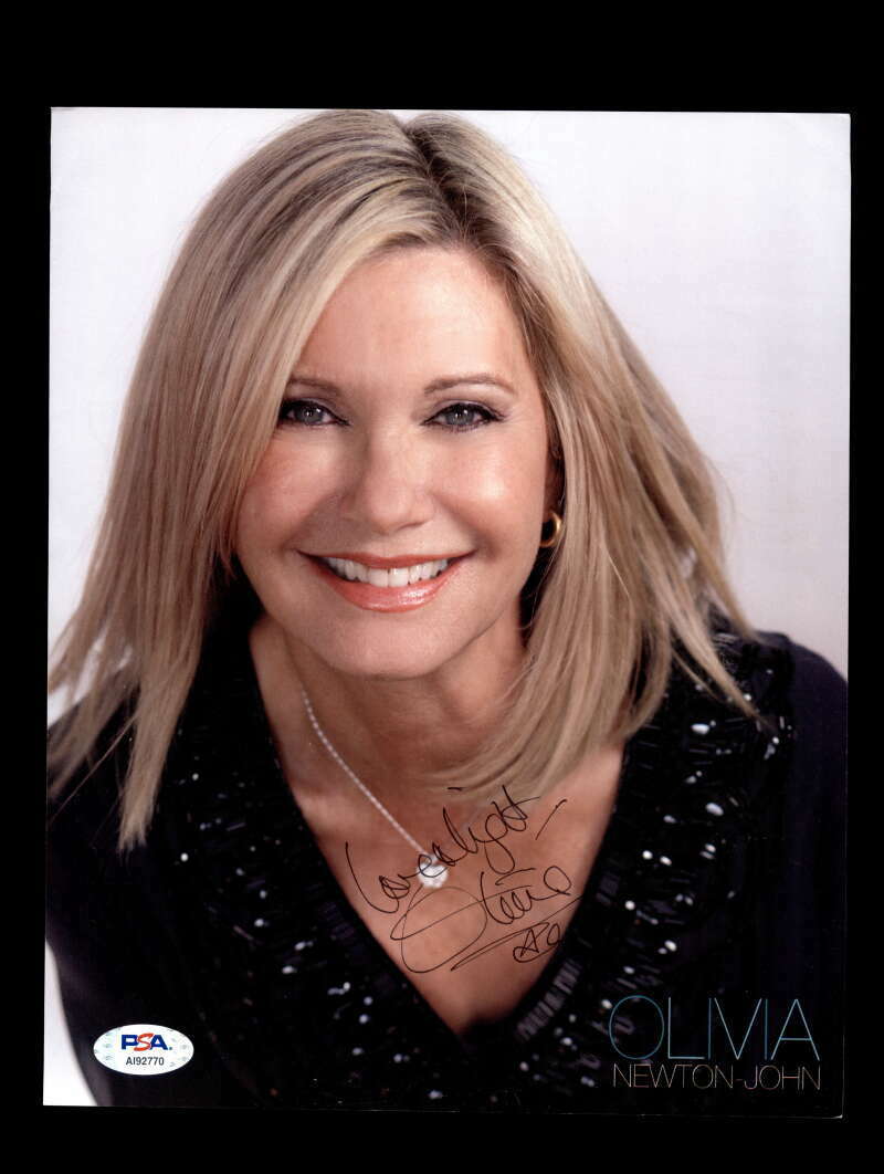 Olivia Newton John PSA DNA Cert Signed 8x10 Photo Poster painting Autograph