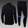 Joyfball 2025/2026 Manchester United Half-Pull Training Suit Black Football Shirt 1:1 Thai Quality