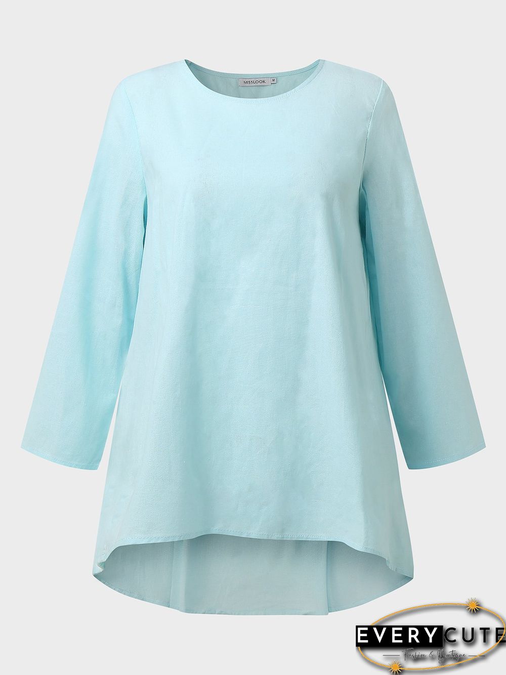 Women Casual 3/4 Sleeve Loose Tops Blouse Shirt