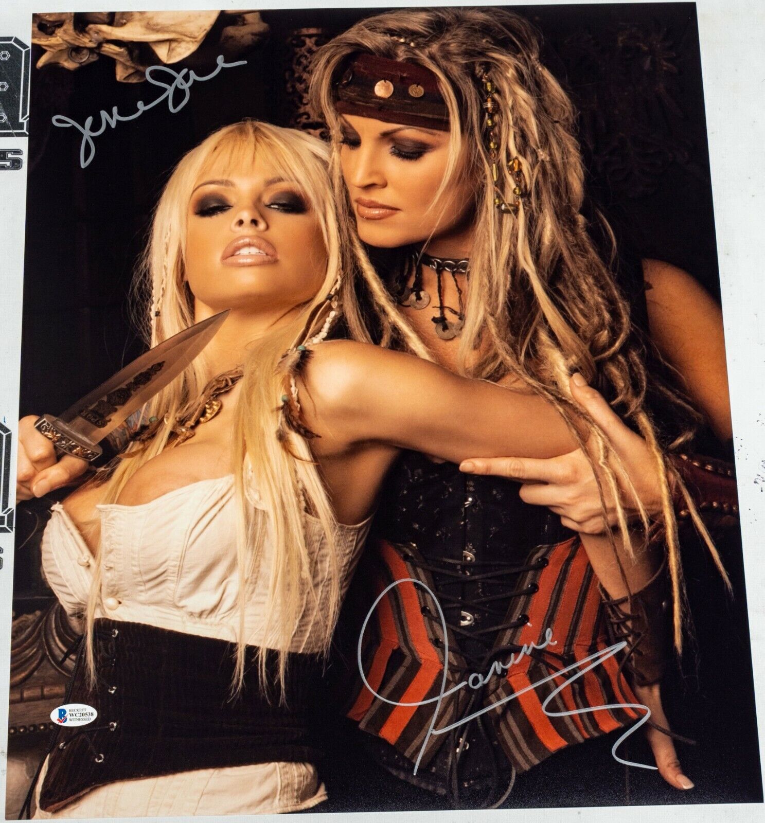 Jesse Jane & Janine Lindemulder Signed 16x20 Photo Poster painting BAS COA Pirates XXX Autograph