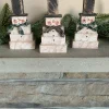 Primitive Wood Snowman Shelf Sitter/Winter Decor
