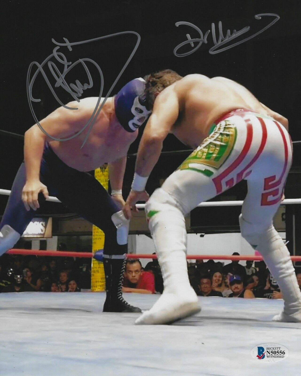 Blue Demon Jr. & Dr. Wagner Signed 8x10 Photo Poster painting BAS Beckett COA AAA CMLL Autograph