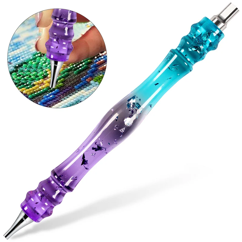  16pcs Rose Metal Tips Diamond Painting Pen Kits, 6pcs