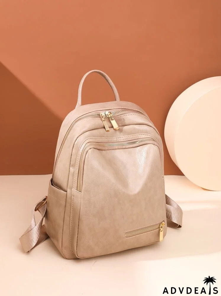 Zip Front Functional Backpack