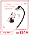 WOYO Modify Lithium to AGM Battary Cable Kit for Porsche Cayenne 2018-2023