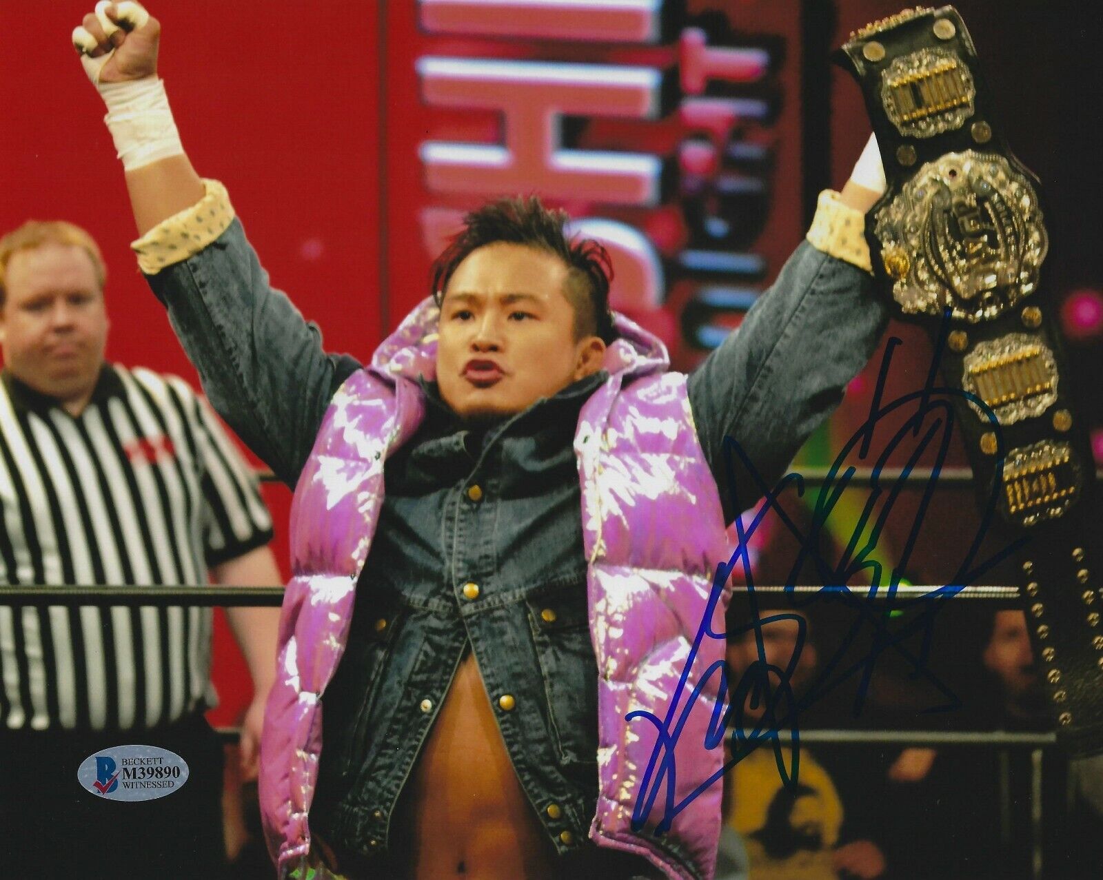 Kushida Signed 8x10 Photo Poster painting BAS Beckett COA New Japan Pro Wrestling Picture WWE 90