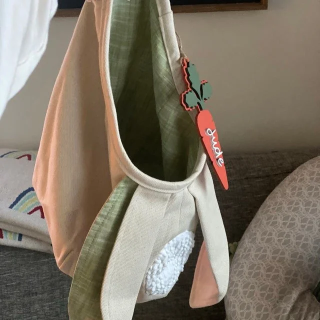 Easter 49% OFF🔥Fabric Hanging Easter Bunny Ears Baske